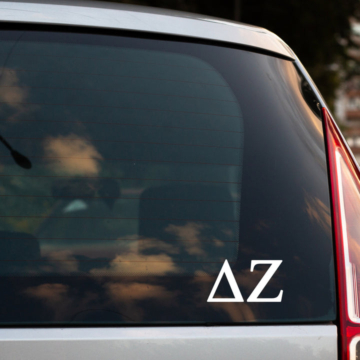 Delta Zeta Sorority Car Sticker, Decal Letters Only, Laptop Sticker, Rush Week, DZ, Dee Zee, DEEZY, ΔZ, Sorority Sticker