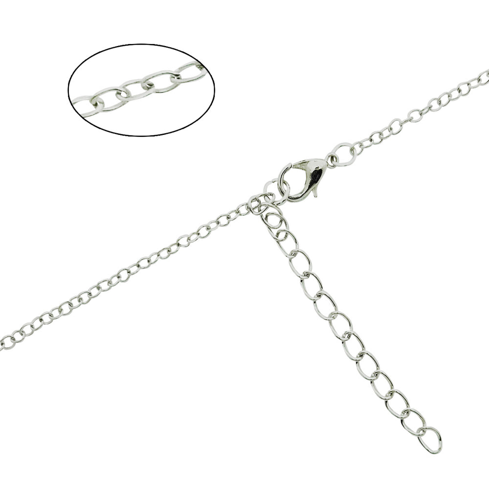 Alpha Delta Pi Open Diamond Necklace Pendant ADPi Floating Necklace - DKGifts.com