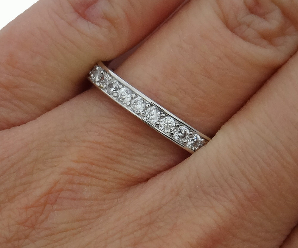 Round Stone Infinity Anniversary Band - DKGifts.com