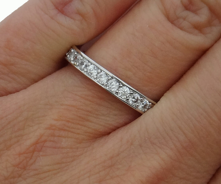 Round Stone Infinity Anniversary Band - DKGifts.com
