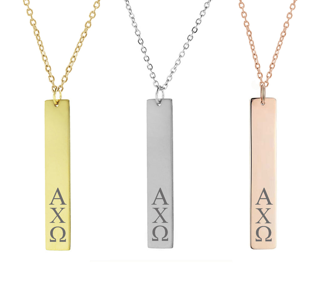 Sorority Vertical Bar Necklaces