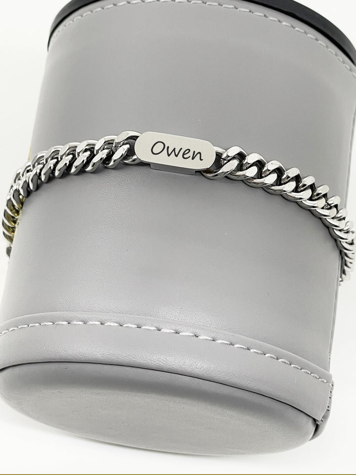 Boys First Communion Bracelet ADJUSTABLE, First Holy Communion Bracelet, Confirmation Gift, Cross Name Date Necklace, 1st Communion Gift