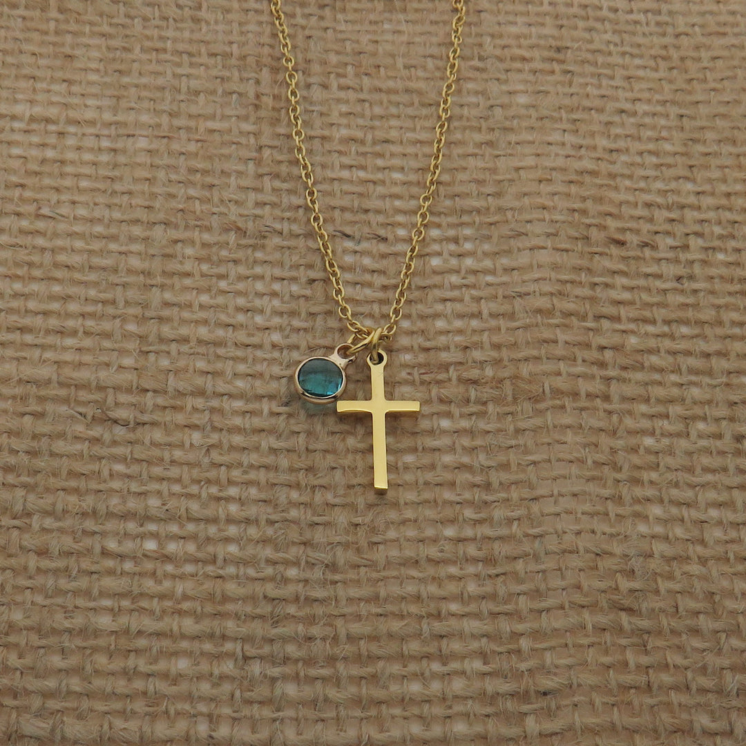 First Communion Gift for Girls, Holy Communion Jewelry Kids, Confirmation Gift, Cross Name Date Necklace - Card