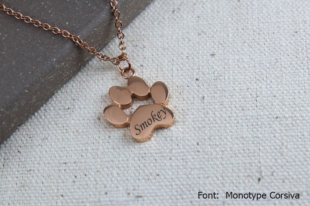 Personalized Paw Necklace, Custom Dog Name, Pet Memorial Jewelry, Cat Lover Gift, Stainless Steel Keepsake