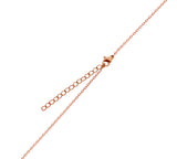Alpha Sigma Tau Mini Dog Tag Necklace Rose Gold Filled