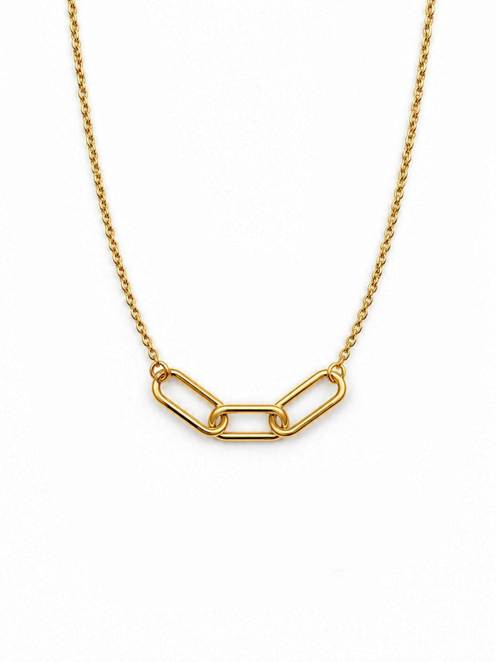 Interlocking Link Friendship Necklace, Bestie Gift, Meaningful Jewelry, Sister Keepsake, Birthday Present, Bond Symbol
