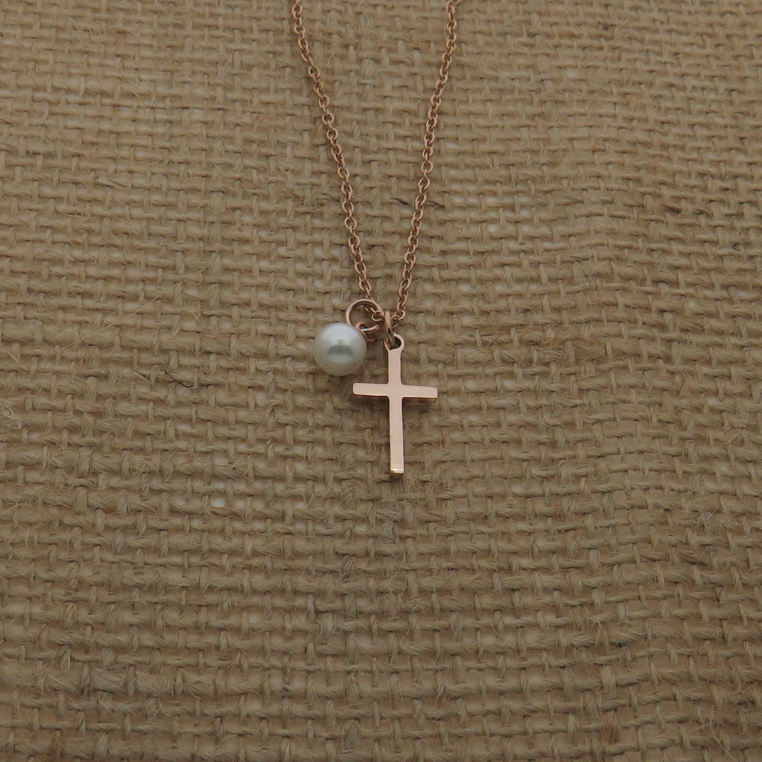 Baptism Necklace Gift for Girls, Religious Jewelry Kids, Confirmation Gift, Cross Necklace, Confirmation Jewelry, First Communion Jewelry