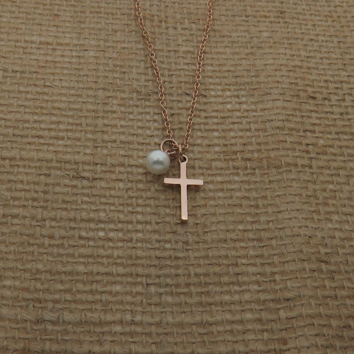 Baptism Necklace Gift for Girls, Religious Jewelry Kids, Confirmation Gift, Cross Necklace, Confirmation Jewelry, First Communion Jewelry