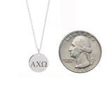 Alpha Chi Omega Dainty Sorority Necklace Stainless Steel