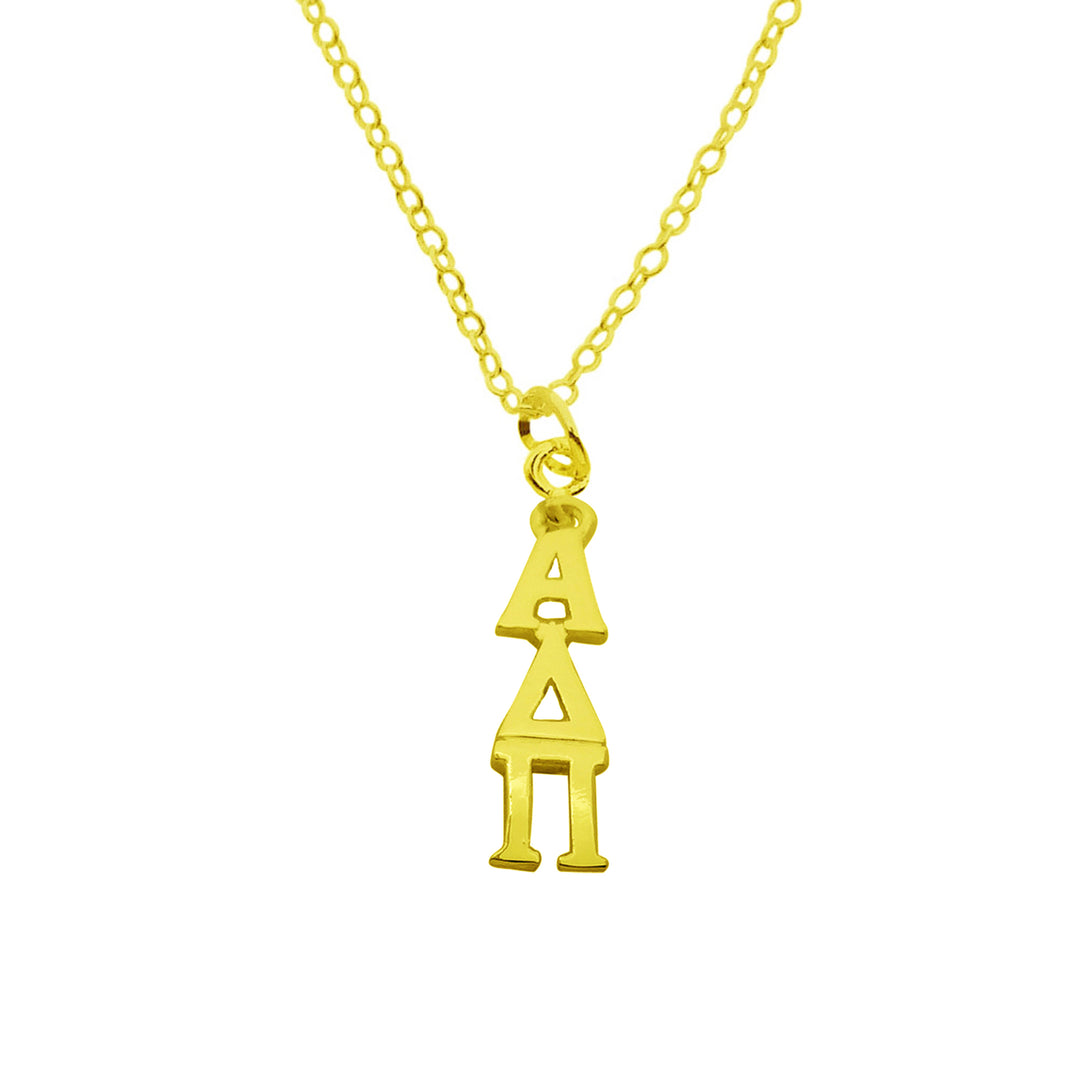 Alpha Delta Pi Sorority Lavalier Necklace Gold Filled