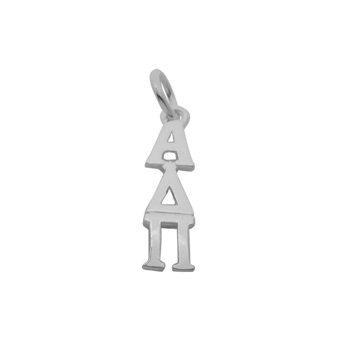 Alpha Delta Pi Sorority Lavalier Necklace Silver Plated