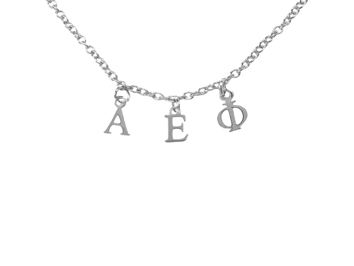 Alpha Epsilon Phi Choker Dangle Necklace Stainless Steel