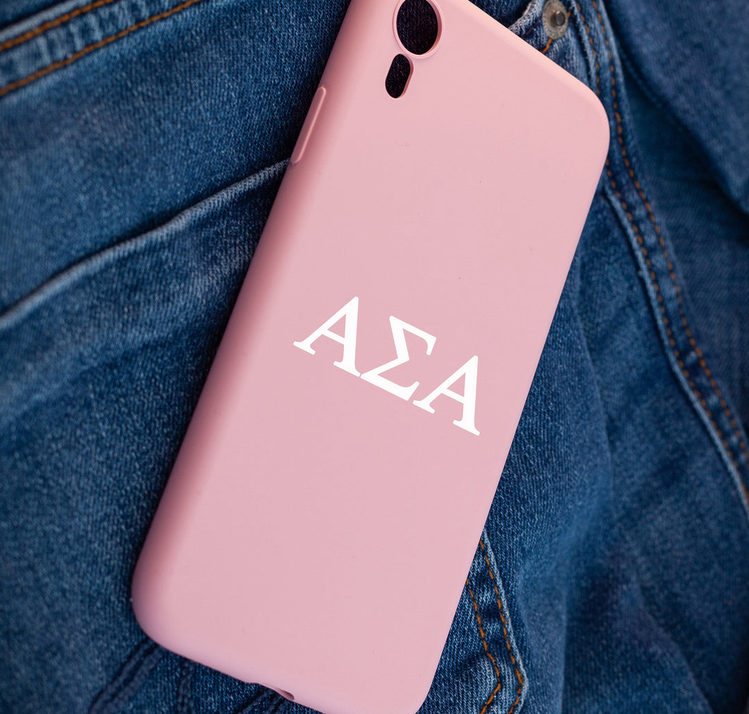 Alpha Sigma Alpha Sorority Car Sticker, Decal Letters Only, Laptop Sticker, Rush Week, Alpha Sig, ΑΣΑ, Sorority Sticker.