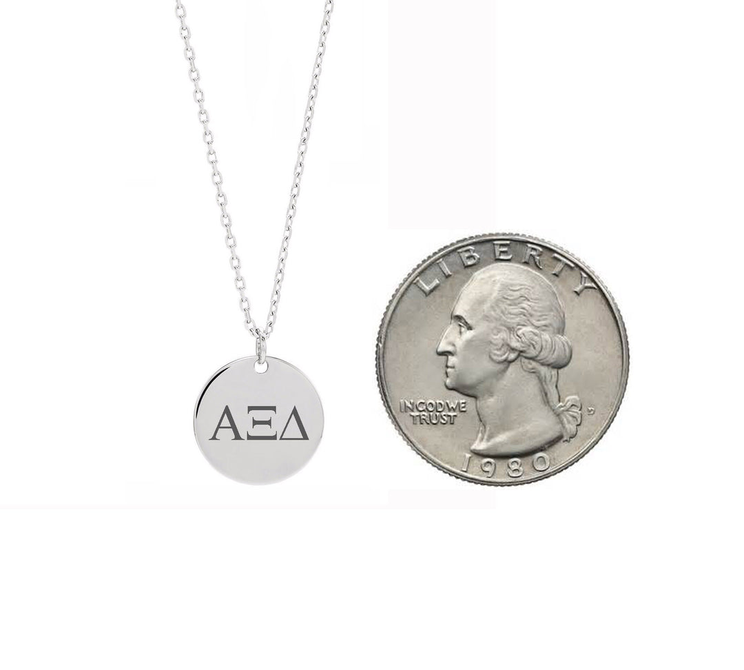 Alpha Xi Delta Dainty Sorority Necklace Stainless Steel