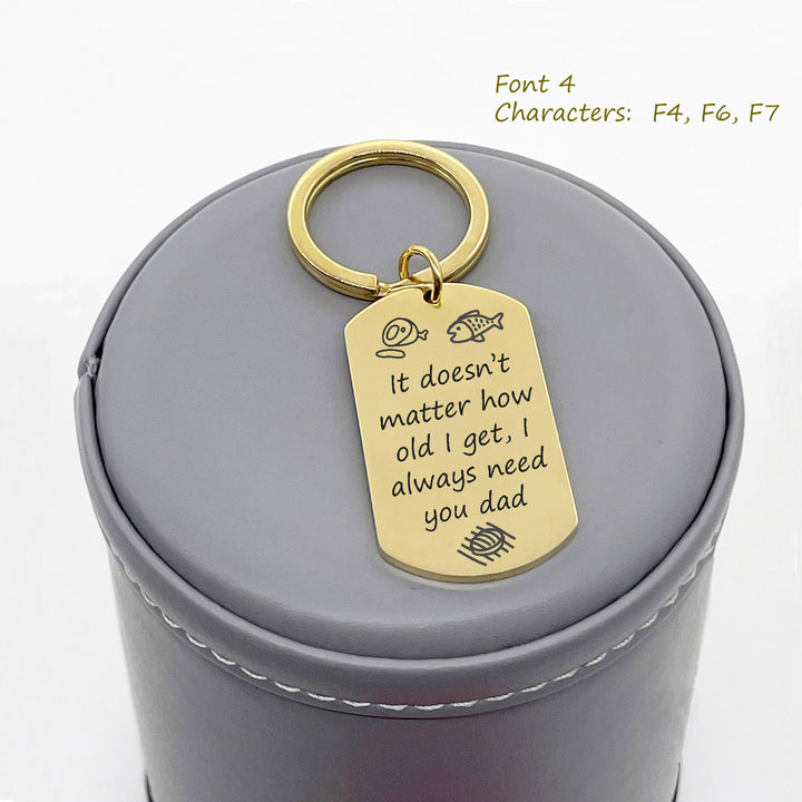 Personalized Dad Key Chain, Fathers Day Key Chain, Fathers Day Gift, Dad Gift From Kids, New Dad Gift, First Father's Day, Engraved Dad Gift