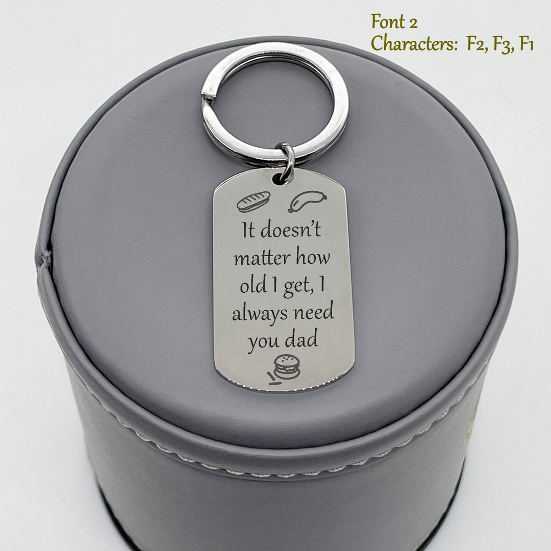Personalized Dad Key Chain, Fathers Day Key Chain, Fathers Day Gift, Dad Gift From Kids, New Dad Gift, First Father's Day, Engraved Dad Gift