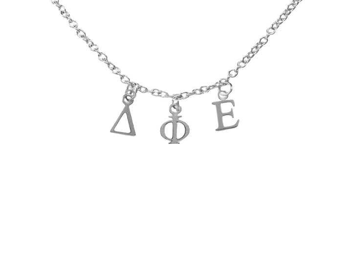 Delta Phi Epsilon Choker Dangle Necklace Stainless Steel