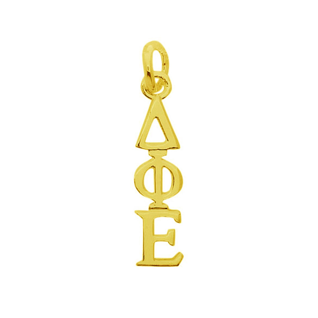 Delta Phi Epsilon Sorority Lavalier Necklace Gold Filled