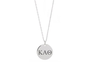 Kappa Alpha Theta Dainty Sorority Necklace Stainless Steel