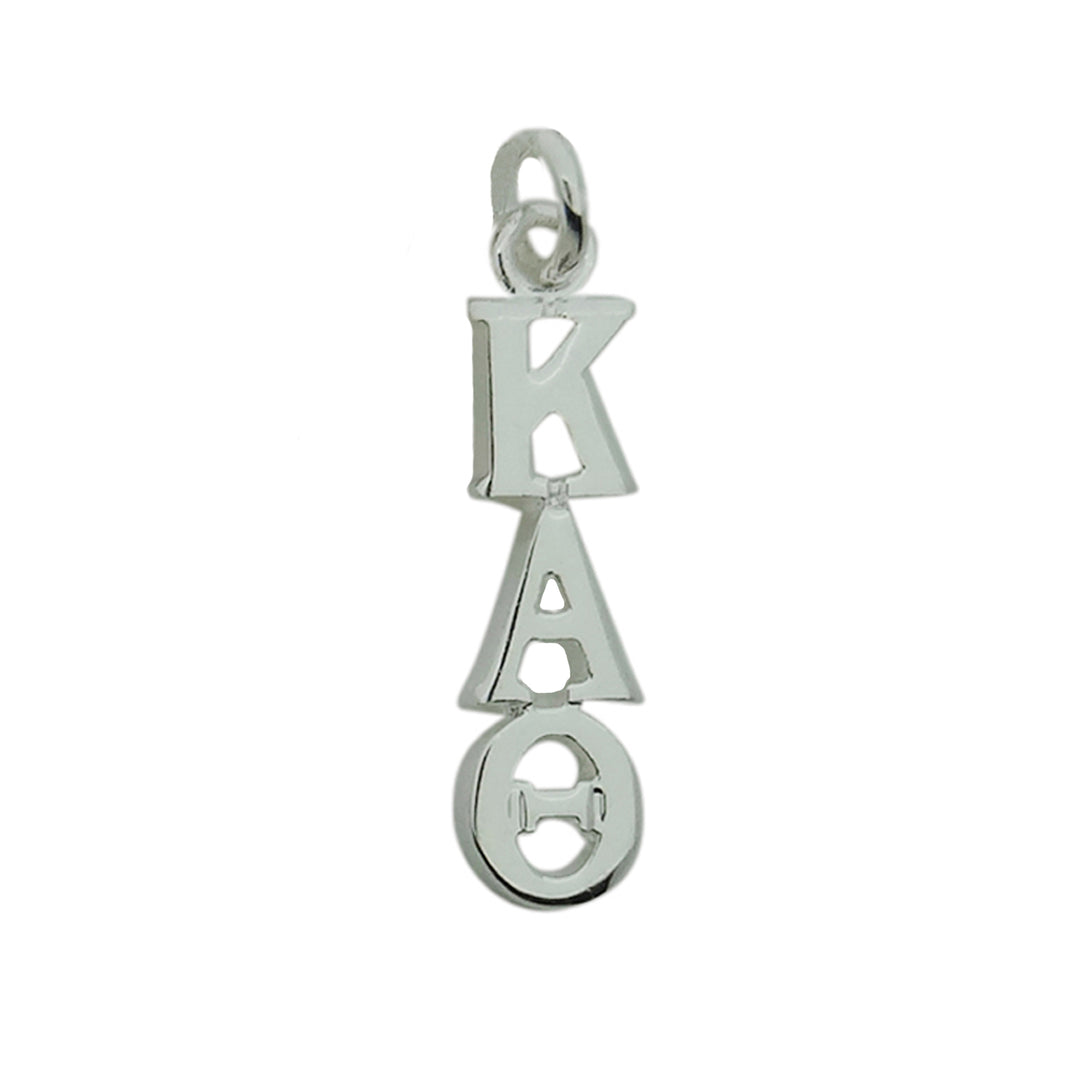 Kappa Alpha Theta Sorority Lavalier Necklace Silver Plated