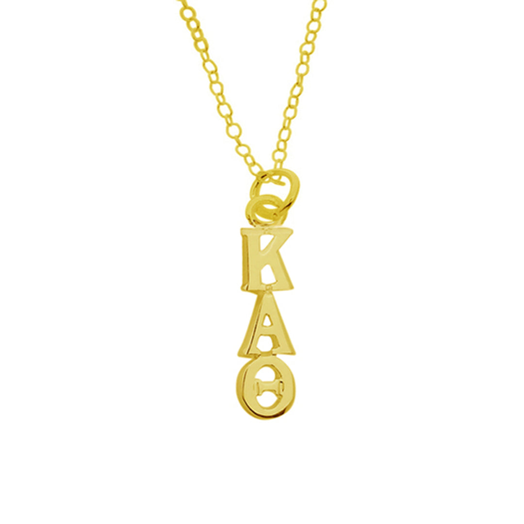 Kappa Alpha Theta Sorority Lavalier Necklace Gold Filled