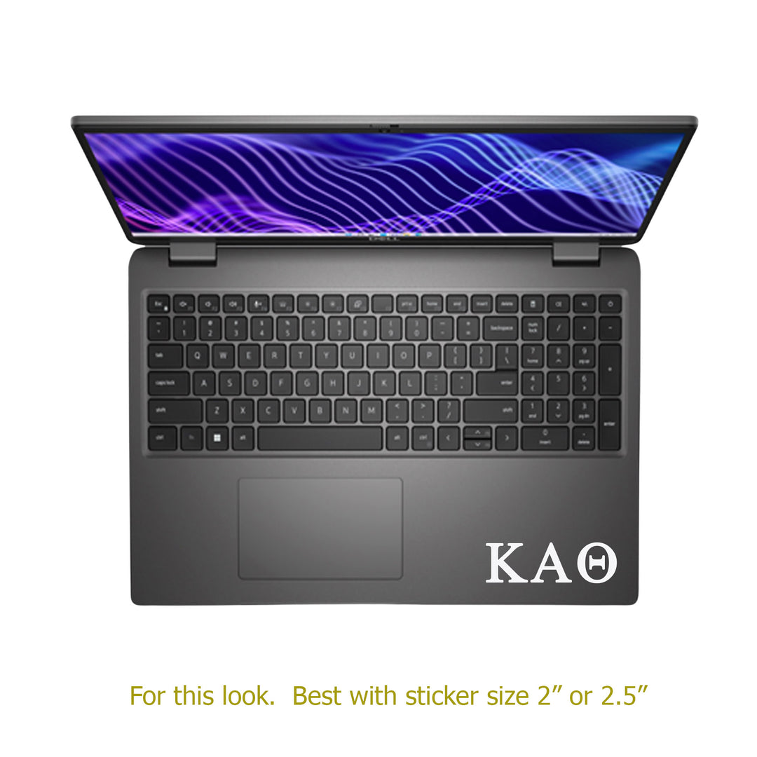 Kappa Alpha Theta Sorority Car Sticker, Decal Letters Only, Laptop Sticker, Rush Week, Theta, KAT, ΚΑΘ, Sorority Sticker.