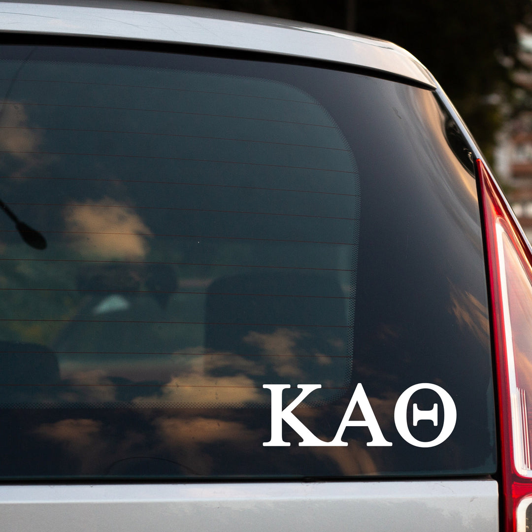 Kappa Alpha Theta Sorority Car Sticker, Decal Letters Only, Laptop Sticker, Rush Week, Theta, KAT, ΚΑΘ, Sorority Sticker.