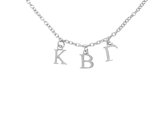 Kappa Beta Gamma Choker Dangle Necklace Stainless Steel