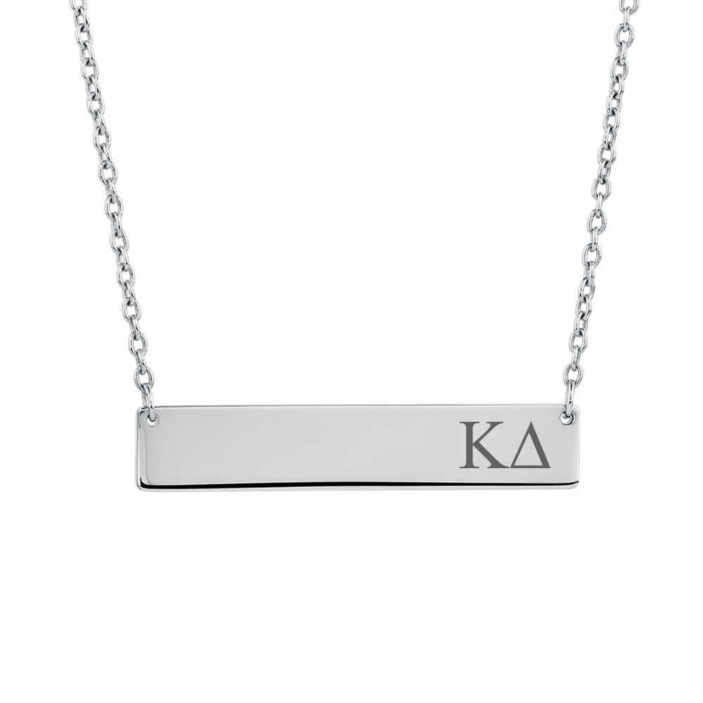 Kappa Delta Sorority Horizontal Bar Necklace