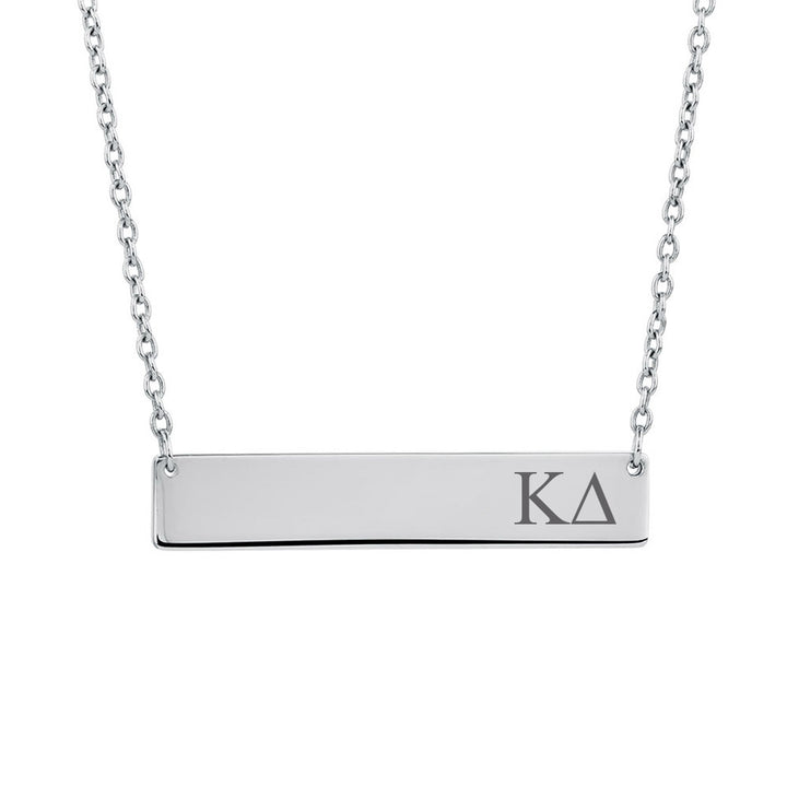 Kappa Delta Sorority Horizontal Bar Necklace