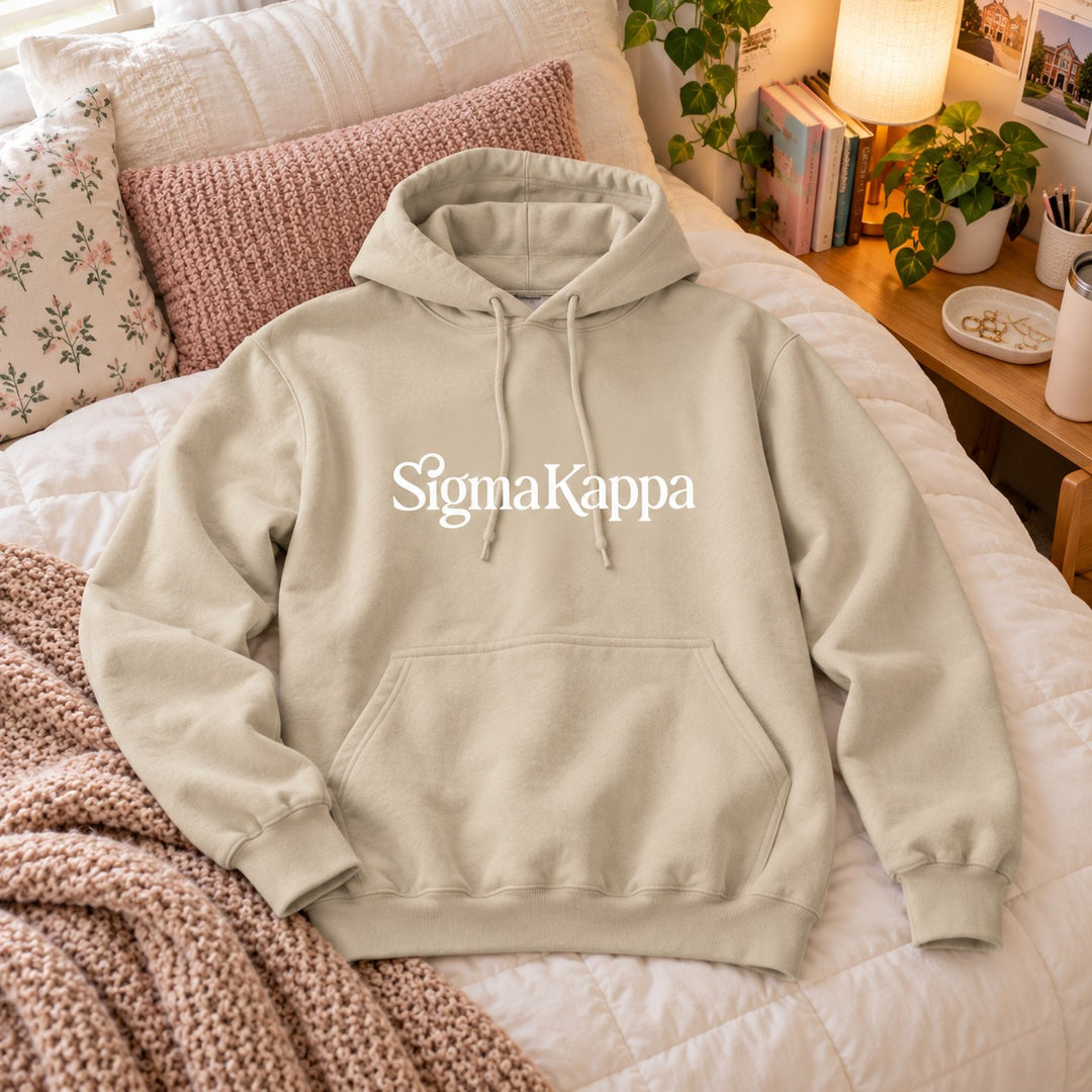 Sigma Kappa Hoodie | ΣΚ Greek Letter Apparel | Bid Day Outfit | Recruitment Gift | Big Little Reveal | Sisterhood