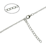 Phi Mu Choker Dangle Necklace Stainless Steel