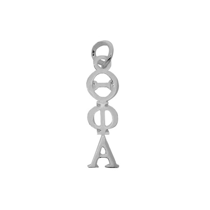 Theta Phi Alpha Sorority Lavalier Necklace Silver Plated