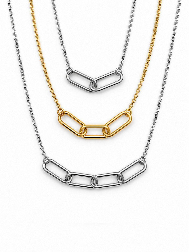 Interlocking Link Friendship Necklace, Bestie Gift, Meaningful Jewelry, Sister Keepsake, Birthday Present, Bond Symbol
