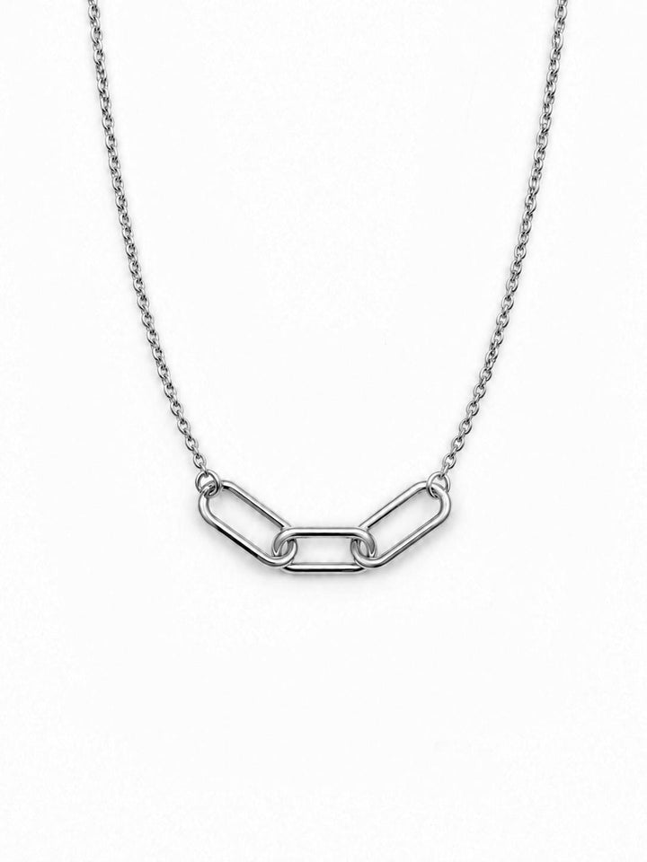 Interlocking Link Friendship Necklace, Bestie Gift, Meaningful Jewelry, Sister Keepsake, Birthday Present, Bond Symbol