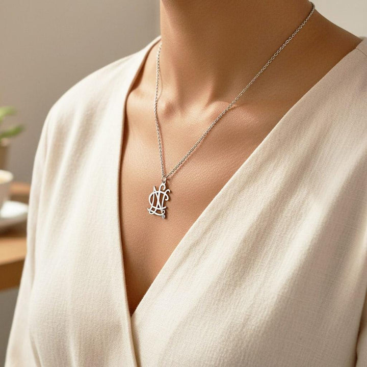 NCL Monogram Pendant Necklace, National Charity League Logo Necklace