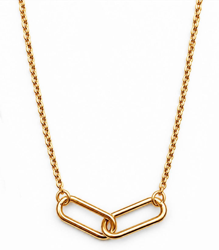 Interlocking Link Friendship Necklace, Bestie Gift, Meaningful Jewelry, Sister Keepsake, Birthday Present, Bond Symbol