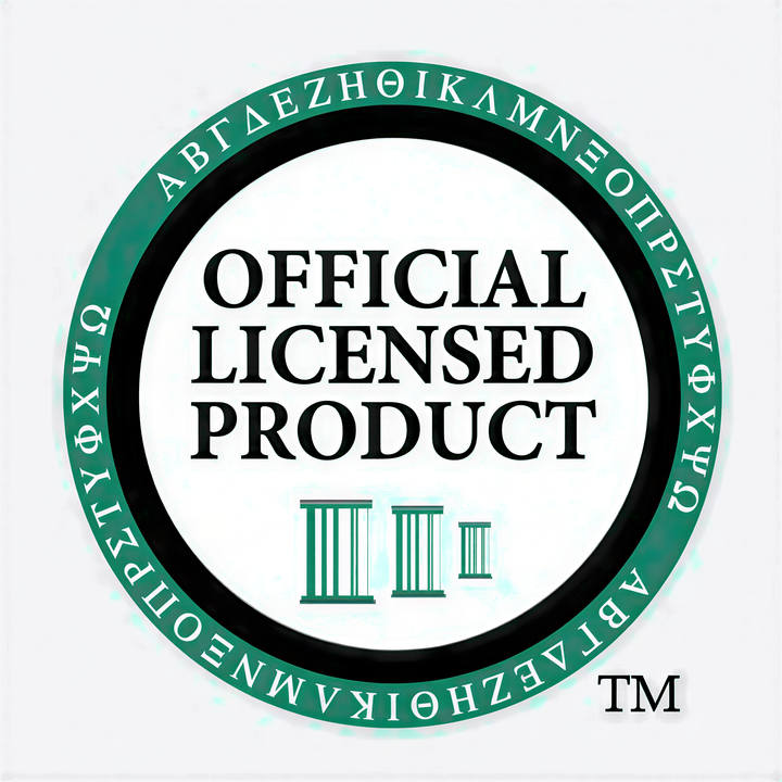 a circular logo with the text "OFFICIAL LICENSED PRODUCT" in the center.