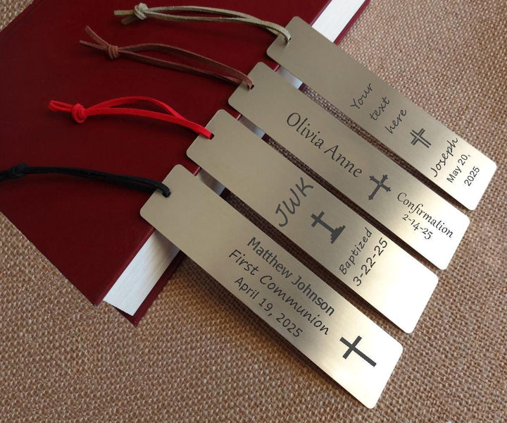 First Communion Gift, Baptism Gift, Personalized Bookmarks, Confirmation gift, Custom Bookmark, Keepsake Date, gift with bible, Hot Seller