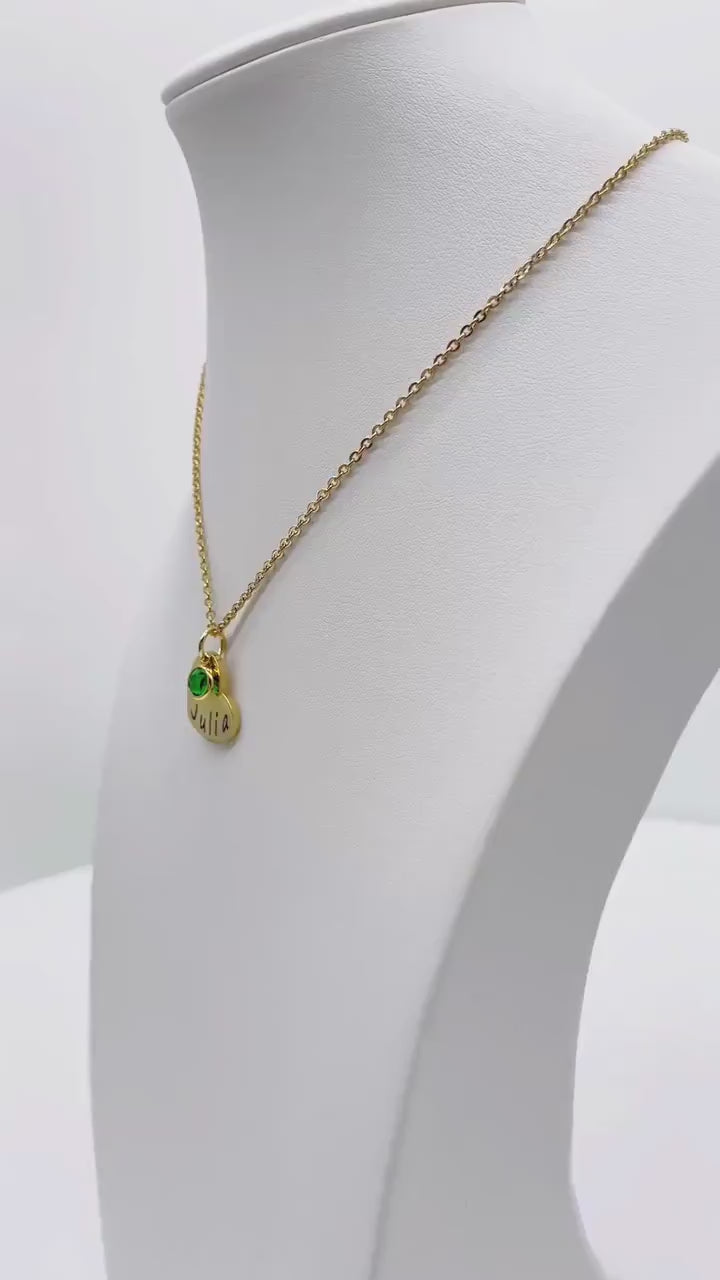 First Communion Gift for Girls, Holy Communion Jewelry Kids, Confirmation Gift, Religious Name Date Necklace, Baptism Necklace Jewelry