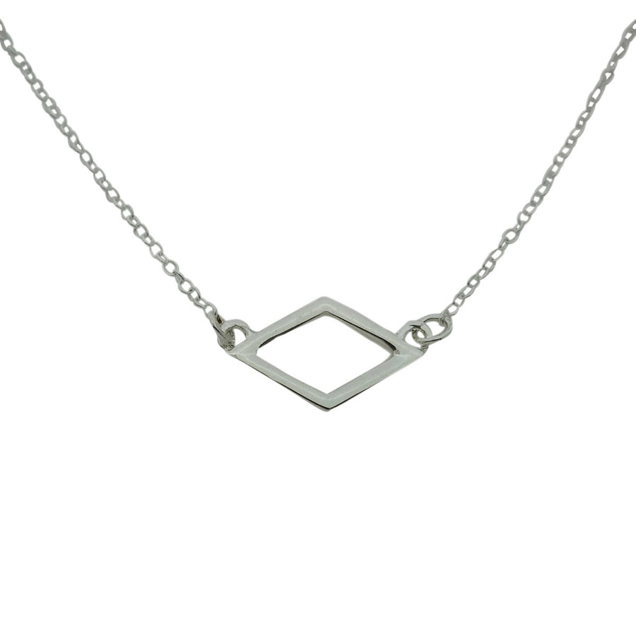 Alpha Delta Pi Open Diamond Necklace Pendant ADPi Floating Necklace - DKGifts.com