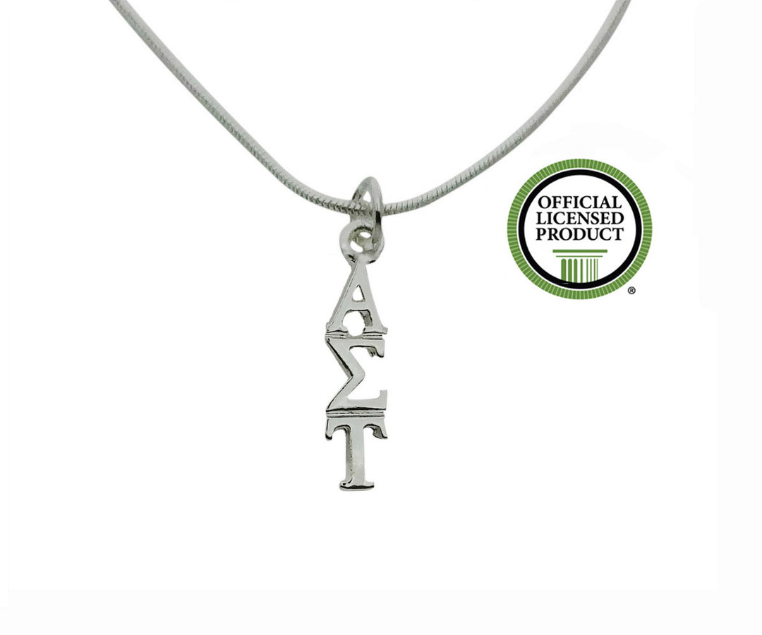 Alpha Sigma Tau Greek Sorority Lavalier Pendant Necklace - DKGifts.com