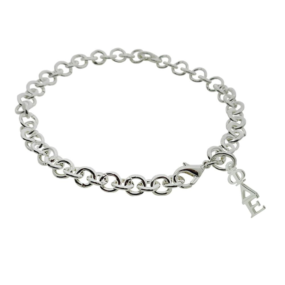 Phi Delta Epsilon Rolo Sorority Bracelet with Lobster Clasp - DKGifts.com