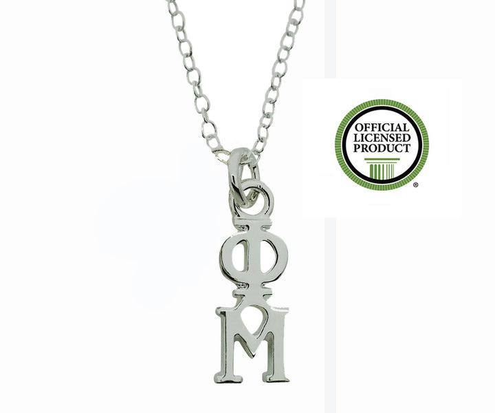 Phi Mu Greek Sorority Lavalier Pendant Necklace - DKGifts.com